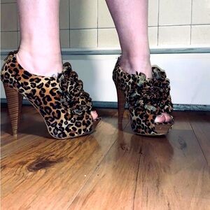 Cheetah print heels